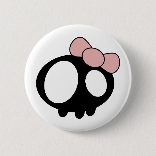 Dame in het zwart ronde button 5,7 cm (Voorkant)
