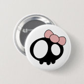 Dame in het zwart ronde button 5,7 cm (Voorkant /achterkant)