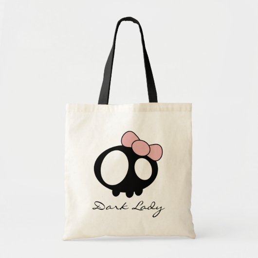Dame in het zwart tote bag (Voorkant)