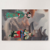 Dame in modern Manchu kostuum Legpuzzel (Horizontaal)