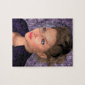 Dame in Paars Legpuzzel (Horizontaal)