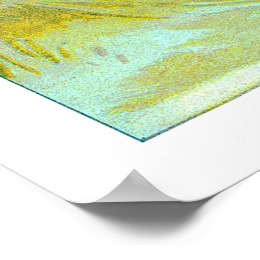 dame in Rode Parasolrode bloemen Poster (Hoek)