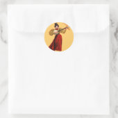 Dame in rode Sticker (Tas)