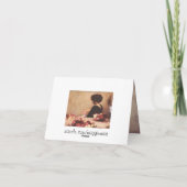  dame in roze, legant Floral Note Kaart (Achterkant)