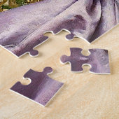  dame in roze Lila dress & Red Rose Legpuzzel (Zijkant)