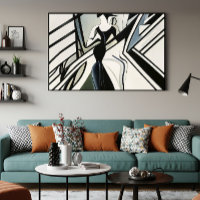 Dame in Silhouette Art Deco