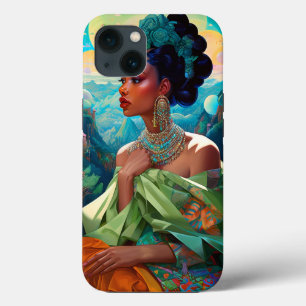 Dame in Surreal World Afro-Amerikaanse Kunst Case-Mate iPhone Case