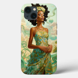 Dame in Surreal World Afro-Amerikaanse Kunst Case-Mate iPhone Case