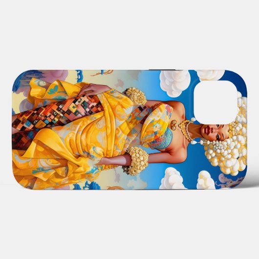 Dame in Surreal World Afro-Amerikaanse Kunst Case-Mate iPhone Case (Achterkant (horizontaal))