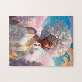 Dame in Surreal World Afro-Amerikaanse Kunst Legpuzzel (Horizontaal)