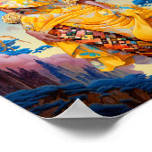 Dame in Surreal World Afro-Amerikaanse Kunst Poster (Hoek)