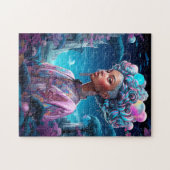 Dame in Surrealistische Wereld Afro-Amerikaanse Ku Legpuzzel (Horizontaal)