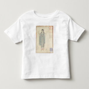 Dame-in-wachtende kostuumontwerp voor Hippolytus Kinder Shirts