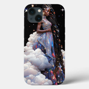 Dame in wolken Afrikaanse Amerikaanse kunst Case-Mate iPhone Case
