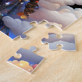 Dame in wolken Afrikaanse Amerikaanse kunst Legpuzzel (Zijkant)