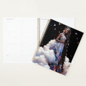 Dame in wolken Afrikaanse Amerikaanse kunst Planner (Display)