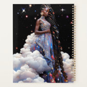 Dame in wolken Afrikaanse Amerikaanse kunst Planner (Achterkant)