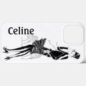 dame in zwart-wit Case-Mate iPhone case (Achterkant (horizontaal))