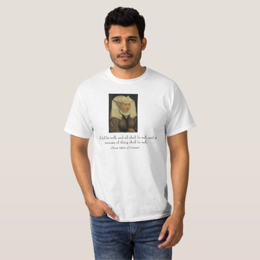 Dame Julian van Norwich T-shirt (Voorkant volledig)