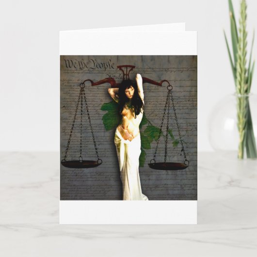 Dame Justice Kaart (Voorkant)