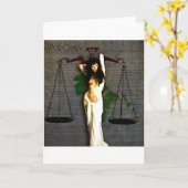 Dame Justice Kaart (Gele Bloem)