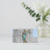 Dame Justice over het Hooggerechtshof Visitekaartje (Staand voorkant)