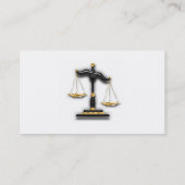 Dame Justice over het Hooggerechtshof Visitekaartje (Achterkant)