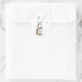 Dame Justitia Ronde Sticker (Tas)