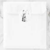 Dame Justitia Ronde Sticker (Tas)