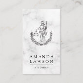 dame | Justitie | advocaat Afsprakenkaartje (Voorkant)