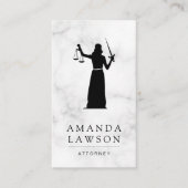 dame | Justitie | advocatenbenoemingskaart Afsprakenkaartje (Voorkant)