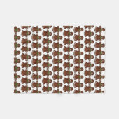 Dame kerstkoekje Holiday Baking Fleece Deken (Voorkant (Horizontaal))