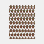 Dame kerstkoekje Holiday Baking Fleece Deken (Voorkant)