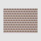 Dame kerstkoekje Holiday Baking Tissuepapier (Voorkant)