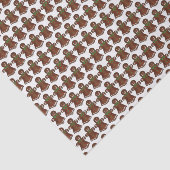 Dame kerstkoekje Holiday Baking Tissuepapier (Detail)