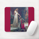 Dame koningin breekt antiek schilderij van de nach muismat (Met muis)