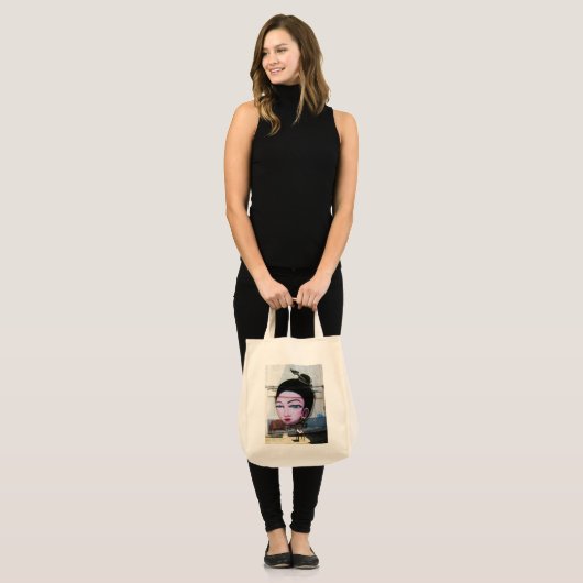 Dame Lao Graffiti Straatkunst Tote Bag (Voorkant (model))