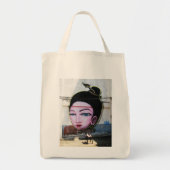 Dame Lao Graffiti Straatkunst Tote Bag (Voorkant)