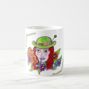 Dame Leprechaun Tatoeage Flash Mok