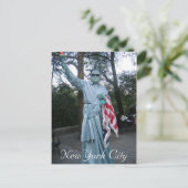 "Dame? Liberty" New York City Briefkaart (Staand voorkant)