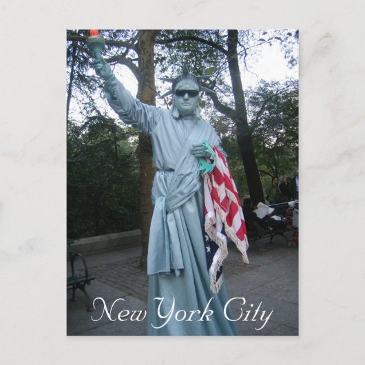 "Dame? Liberty" New York City Briefkaart (Voorkant)