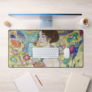 Dame met A Fan, Gustav Klimt Bureaumat
