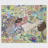 Dame met A Fan, Gustav Klimt Cadeaupapier (Vlak)