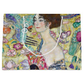 Dame met A Fan, Gustav Klimt Groot Cadeauzakje (Voorkant)