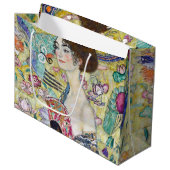 Dame met A Fan, Gustav Klimt Groot Cadeauzakje (Voorkant Gekanteld)