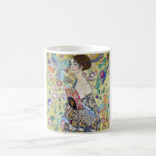Dame met A Fan, Gustav Klimt Koffiemok