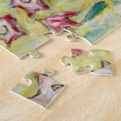 Dame met A Fan, Gustav Klimt Legpuzzel (Zijkant)