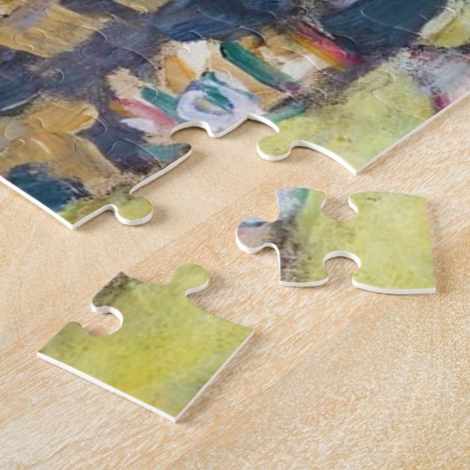 Dame met A Fan, Gustav Klimt Legpuzzel (Zijkant)