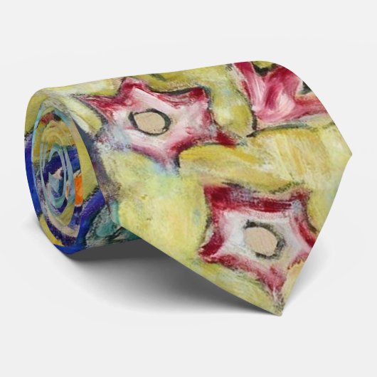 Dame met A Fan, Gustav Klimt Stropdas (Opgerold)
