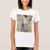 Dame met A Fan, Gustav Klimt T-shirt (Voorkant)